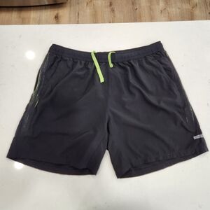 Skora Shorts Mens XL Black Quick Dry Shorts 7” Inseam Pull On Qwick Dry Running